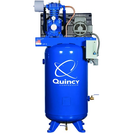 QUINCY COMPRESSOR 5 HP Two Stage-QP PRO (Prsr Lubricated)-w/Mag Starter, 351CS80VCA23 551CS80VCB